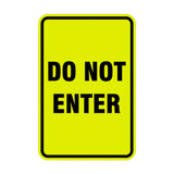Portrait Round Do Not Enter Sign