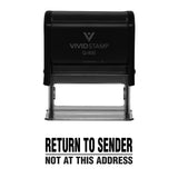 Return To Sender Not At This Address Self Inking Rubber Stamp