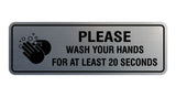 Signs ByLITA Standard Please Wash Your Hands For At Least 20 Seconds Sign