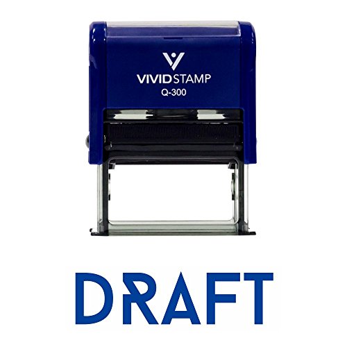 Draft Office Self-Inking Office Rubber Stamp