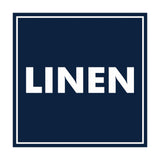 Signs ByLITA Square Linen Sign with Adhesive Tape, Mounts On Any Surface