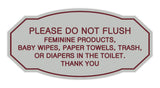 Victorian Please Do Not Flush Etiquette Sign