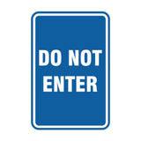 Portrait Round Do Not Enter Sign