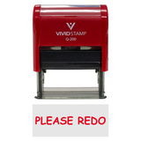 Please Redo Teacher Self-Inking Office Rubber Stamp