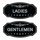 Victorian Ladies And Gents Sign Set