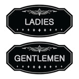 Victorian Ladies And Gents Sign Set