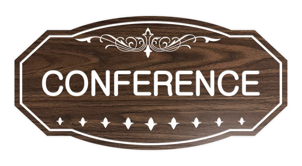 Walnut Victorian Conference Sign