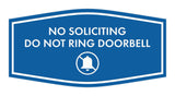 Fancy No Soliciting Do Not Ring Doorbell Wall or Door Sign