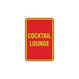 Portrait Round Cocktail Lounge Sign