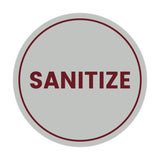 Signs ByLITA Circle Sanitize Sign