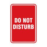 Portrait Round Do Not Disturb Sign