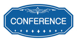 Blue Victorian Conference Sign