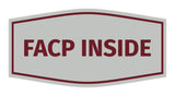 Signs ByLITA Fancy FACP Inside Sign with Adhesive Tape, Mounts On Any Surface, Weather Resistant, Indoor/Outdoor Use
