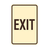Portrait Round Exit Sign