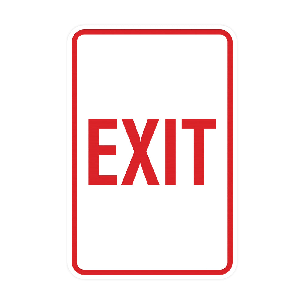 Portrait Round Exit Sign – Pacific Sign and Stamp