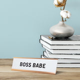 Boss Babe Nameplate Desk Sign