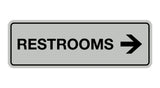 Signs ByLITA Standard RESTROOM (RIGHT ARROW) Sign