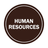 Signs ByLITA Circle Human Resources Sign