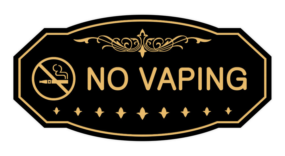 Victorian No Vaping Sign Pacific Sign and Stamp Victorian No Vaping Sign Pacific Sign and Stamp