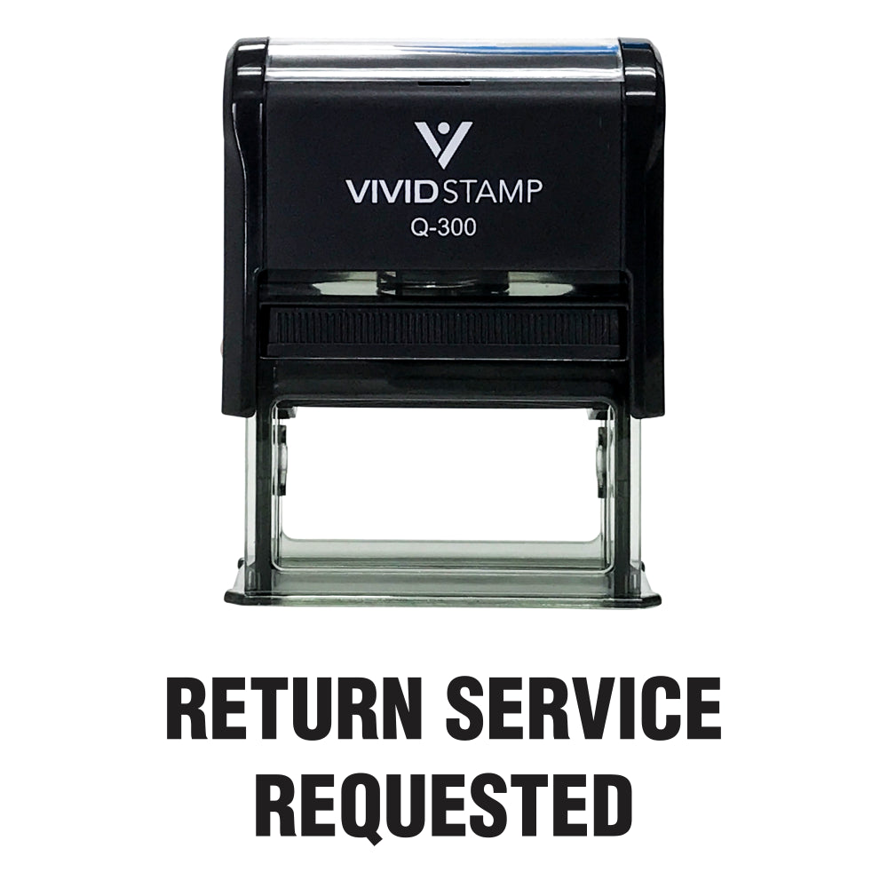 Return Service Requested Self Inking Rubber Stamp