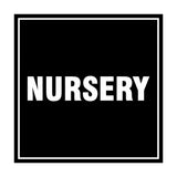 Signs ByLITA Square Nursery Sign with Adhesive Tape, Mounts On Any Surface, Weather Resistant, Indoor/Outdoor Use