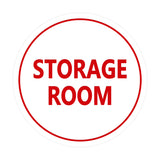 Signs ByLITA Circle Storage Room Sign