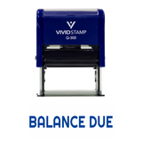 Balance Due Self Inking Rubber Stamp