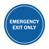 Circle Emergency Exit Only Sign