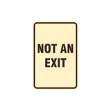 Portrait Round Not An Exit Sign