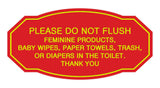 Victorian Please Do Not Flush Etiquette Sign