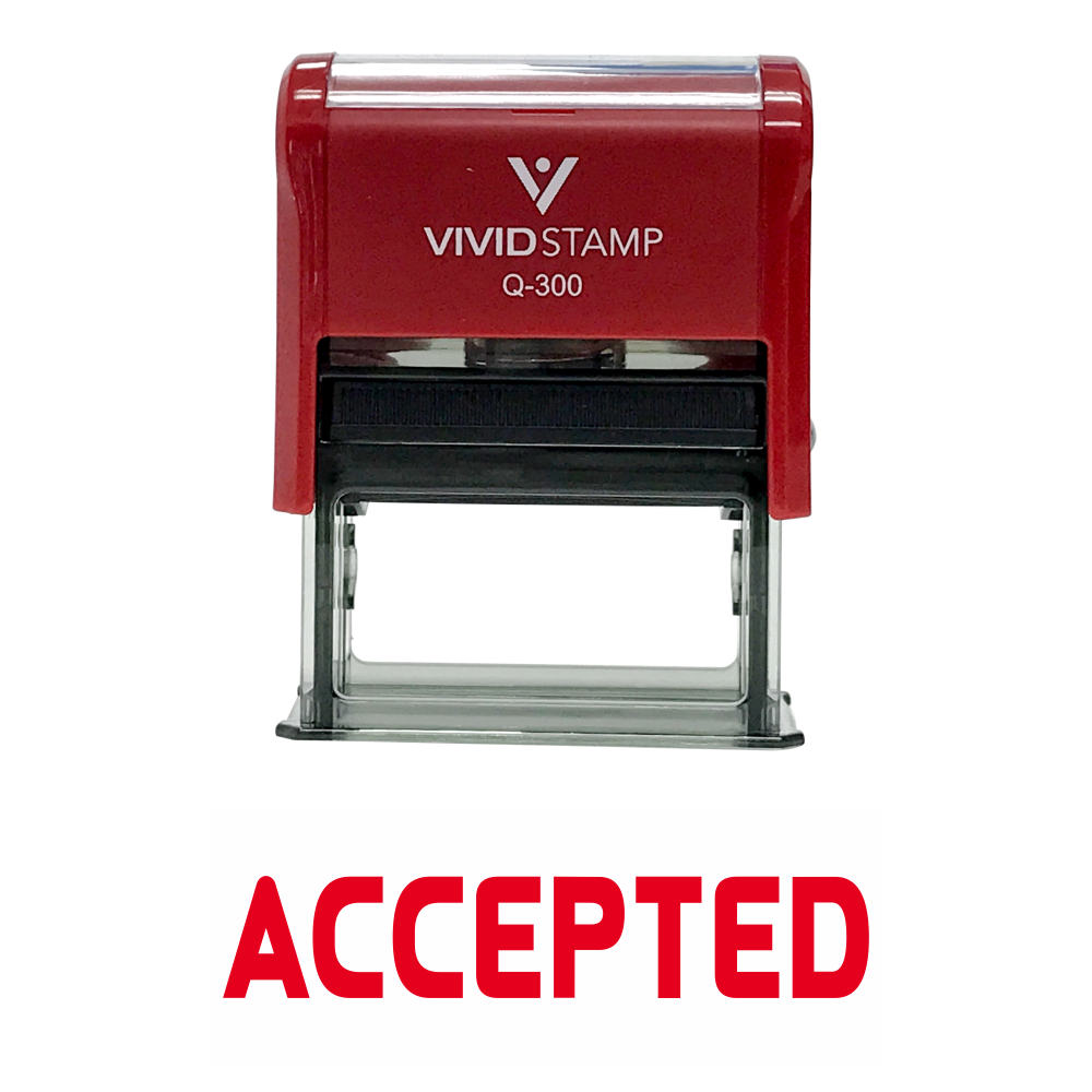 Accepted Self Inking Rubber Stamp