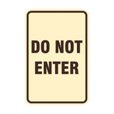 Portrait Round Do Not Enter Sign