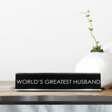 World'S Greatest Husband Novelty Desk Sign