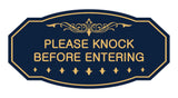 Victorian Please Knock Before Entering Sign