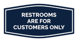 Signs ByLITA Fancy Restrooms are for Customers Only Sign