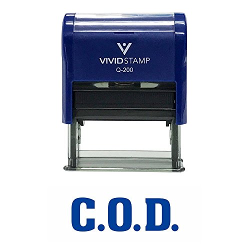C.O.D. Self Inking Rubber Stamp