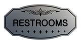 Victorian Restrooms Sign