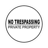 Signs ByLITA Circle No Trespassing Private Property Sign