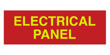 Red / Yellow Standard Electrical Panel Sign