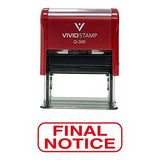 Final Notice Office Self-Inking Office Rubber Stamp