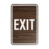 Portrait Round Exit Sign