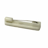 50 White Safety Pin Bar w/ Adhesive for Name Tags ID Badge Crafts