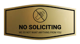 Fancy No Soliciting We Do Not Want Anything From You Wall or Door Sign