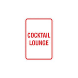 Portrait Round Cocktail Lounge Sign