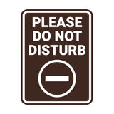 Portrait Round Please Do Not Disturb Wall or Door Sign