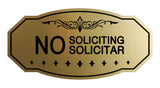 Victorian No Soliciting No Solicitar Sign