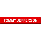 1-1/2” x 10” Engraved Nameplate