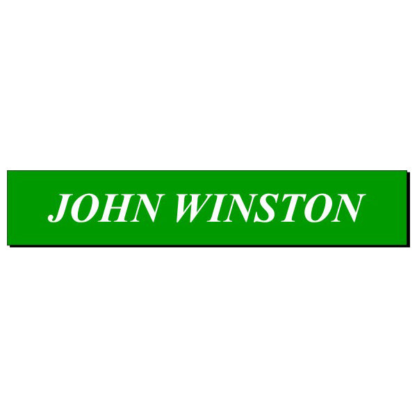 1-1/2” x 8” Engraved Nameplate