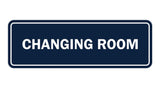 Navy Blue / White Signs ByLITA Standard Changing Room Sign