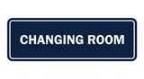 Navy Blue / White Signs ByLITA Standard Changing Room Sign